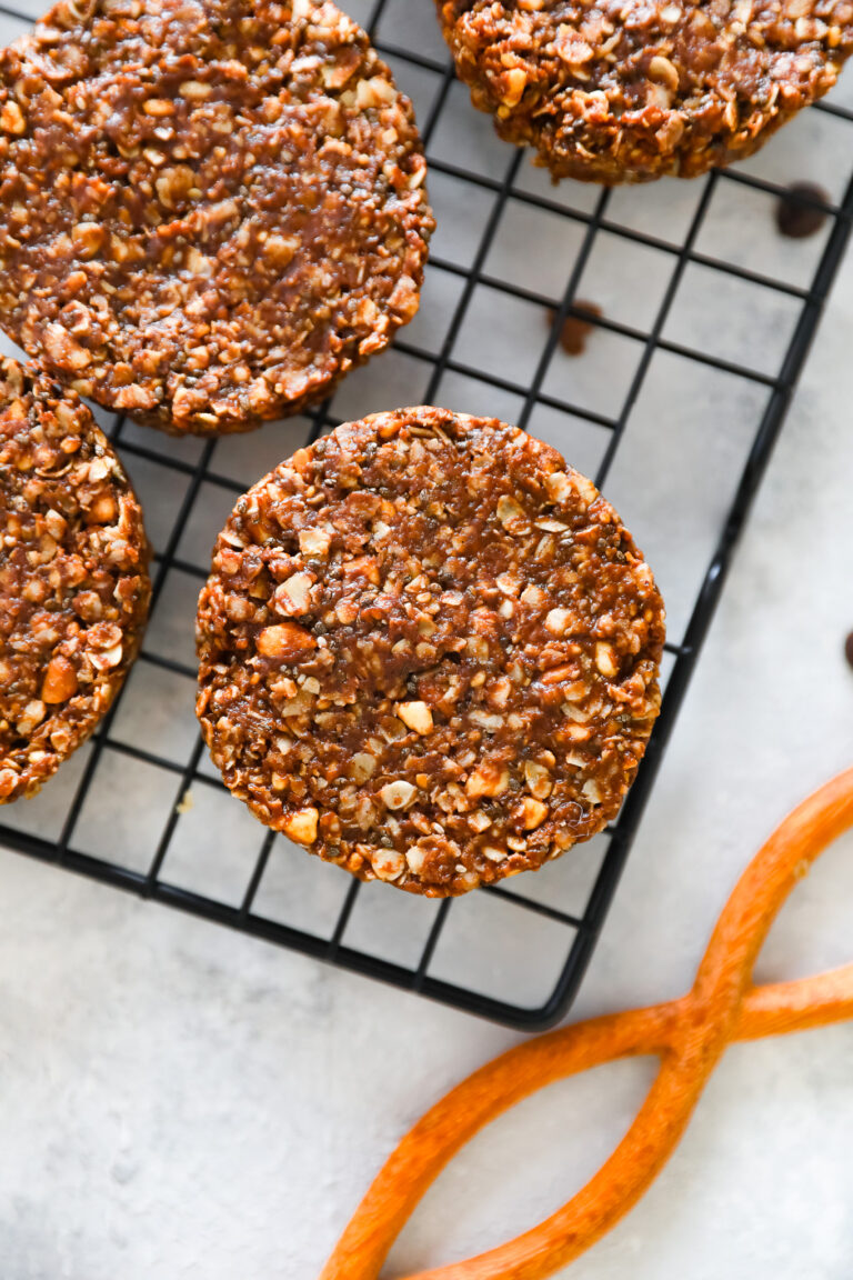 Galletas de avena y chocolate sin hornear: todas nutritivas