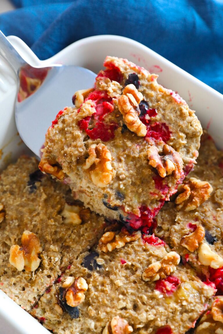 Avena al horno con frutos rojos: todo nutritivo