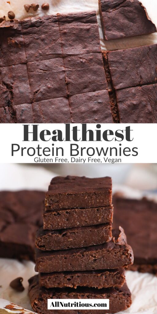 Brownies proteicos más saludables: todos nutritivos