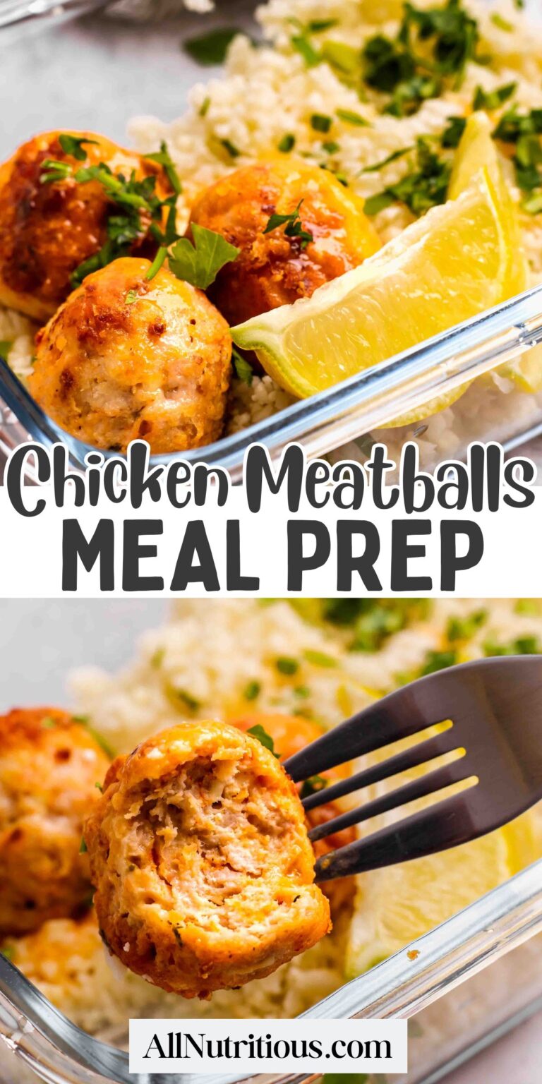 Preparación de comidas con albóndigas de pollo: todo nutritivo