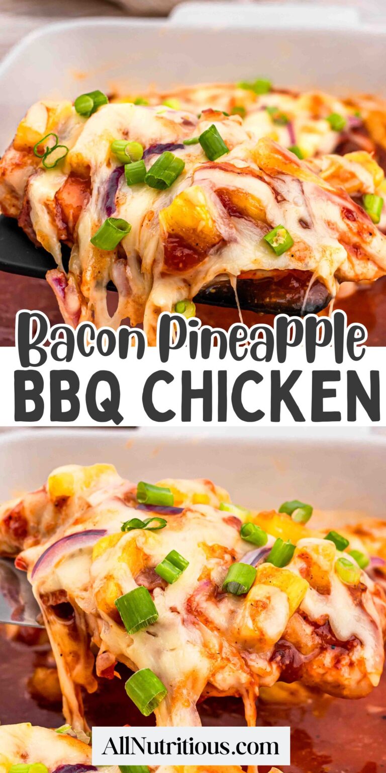 Pollo a la barbacoa con piña y tocino