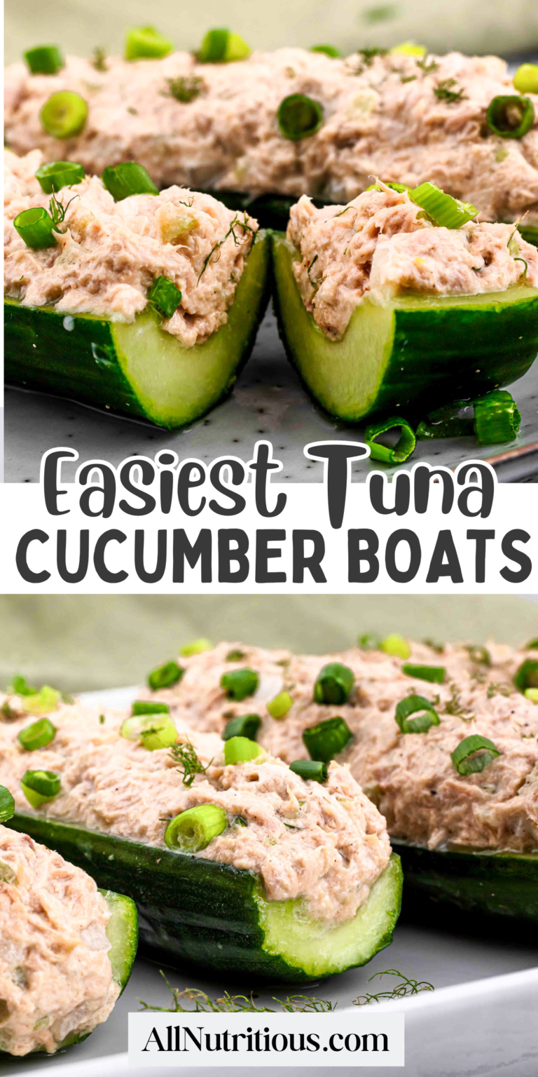 Barcos de atún y pepino: todos nutritivos