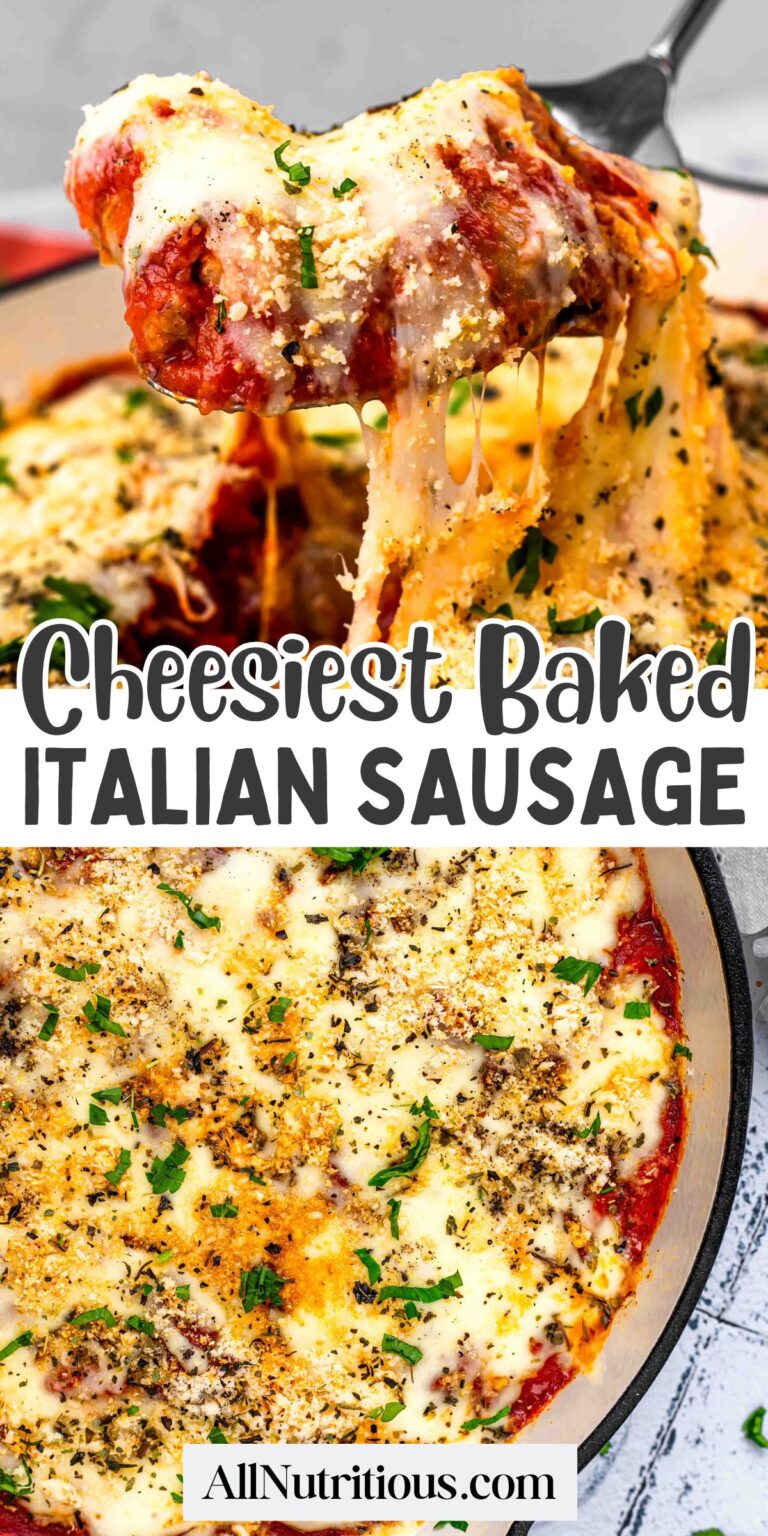 Salchicha italiana al horno con queso: totalmente nutritiva