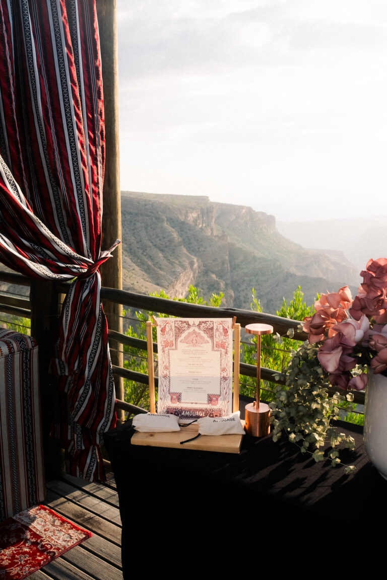 Dentro del menú inspirado en fragancias de Amouage Café