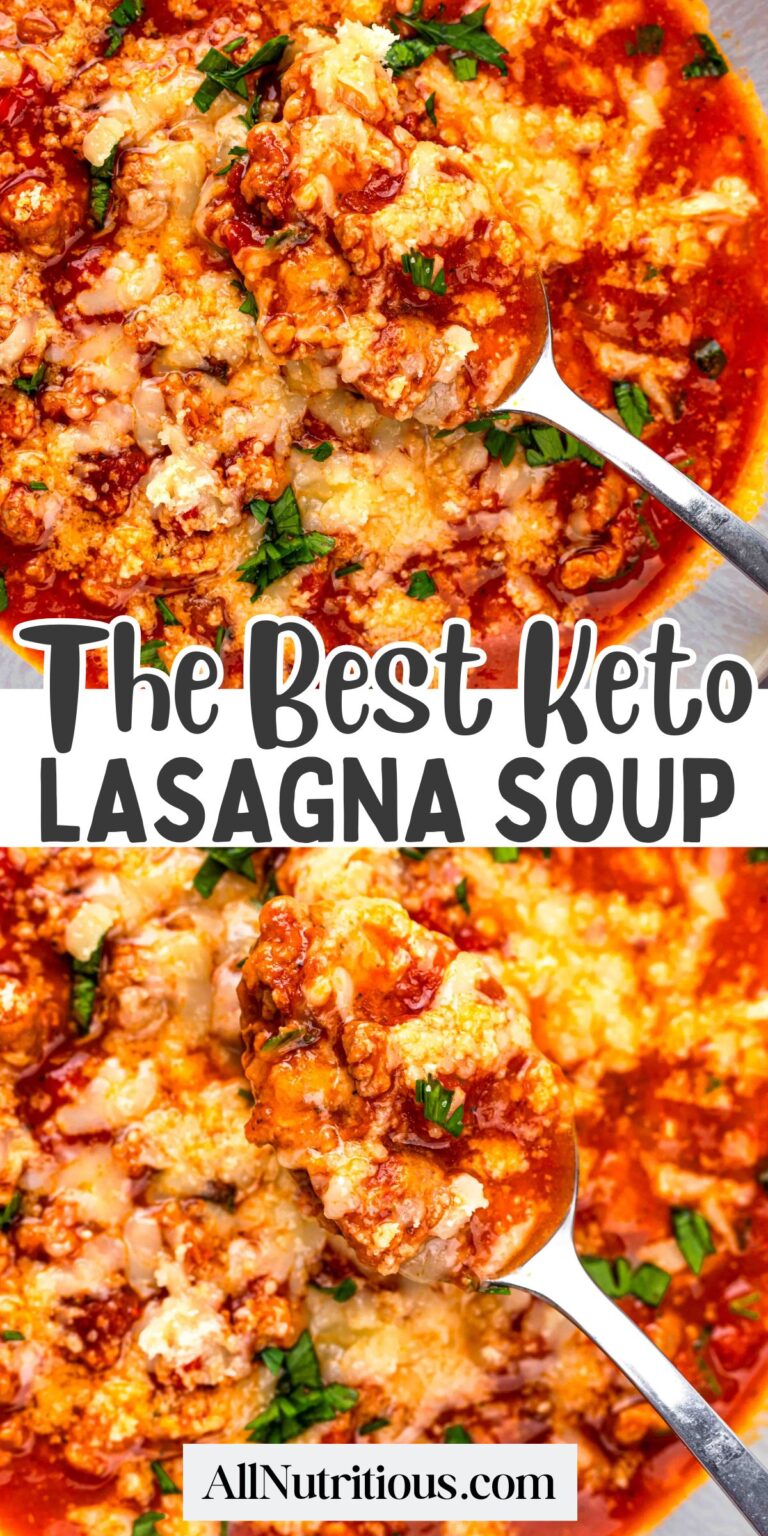 Sopa de lasaña cetogénica: toda nutritiva