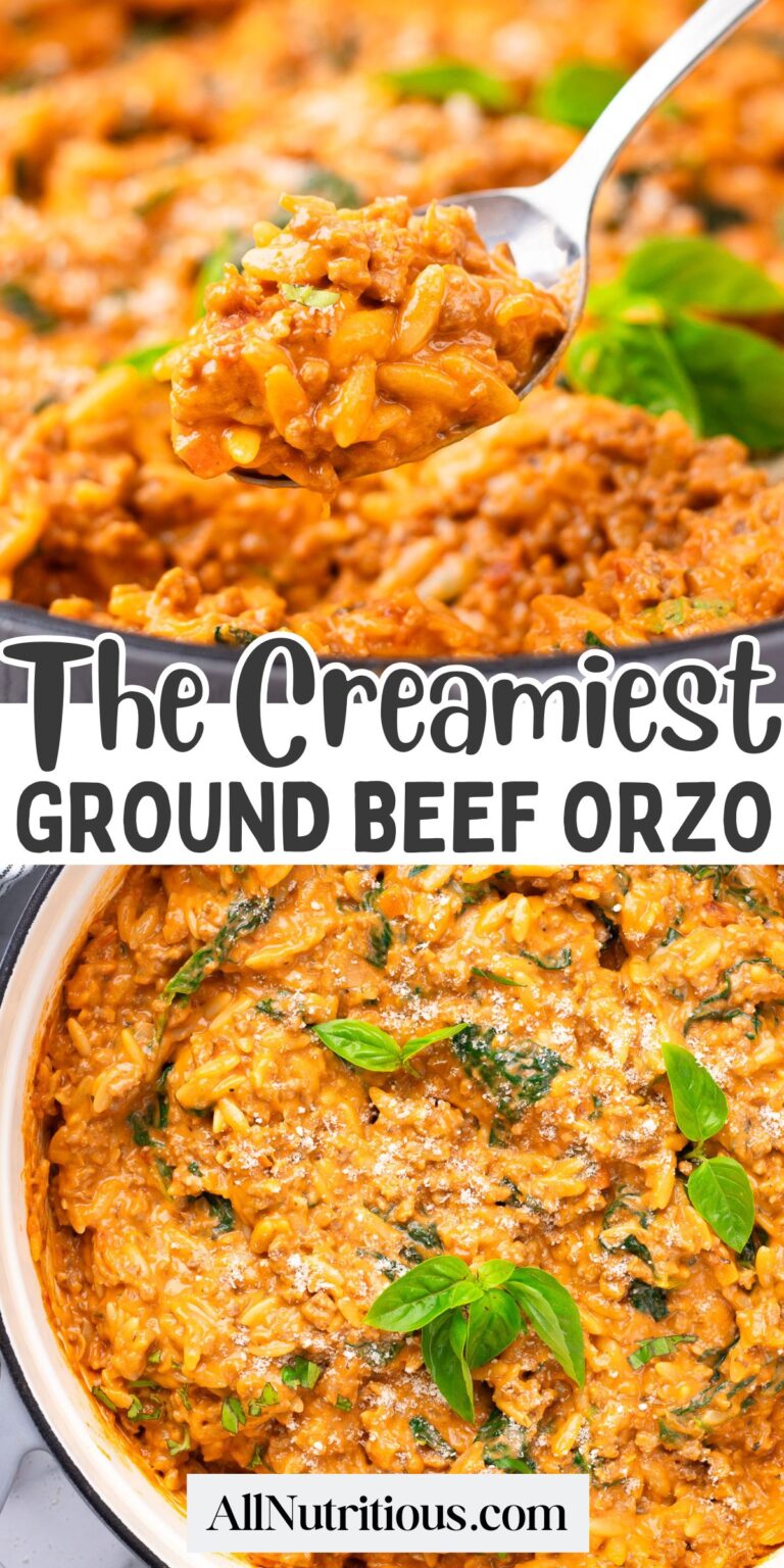 Orzo cremoso de carne molida: todo nutritivo