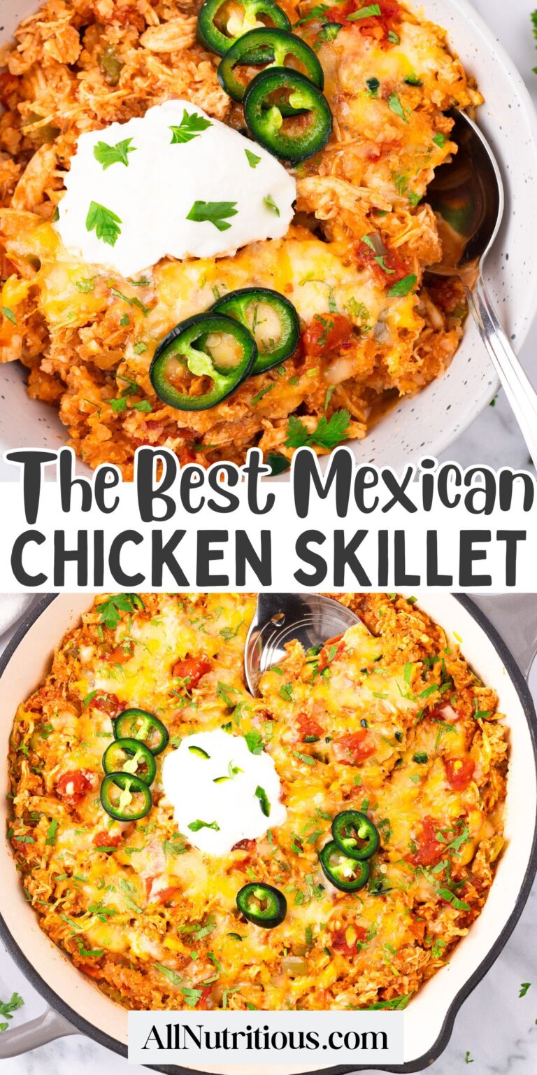 Sartén Keto De Pollo Con Queso Mexicano