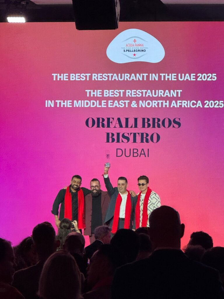 Orfali Bros Bistro nombrado #1 en Medio East y los 50 mejores restaurantes de África del Norte 2025