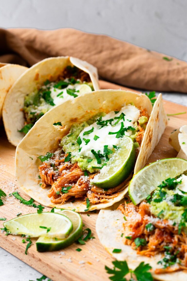 Tacos de pollo Crockpot: todos nutritivos