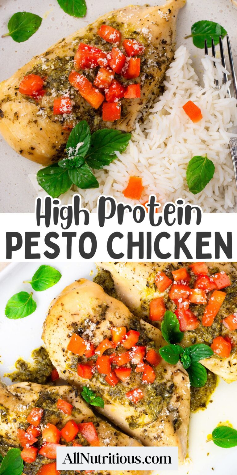 Pollo de pesto de crockpot – todo nutritivo