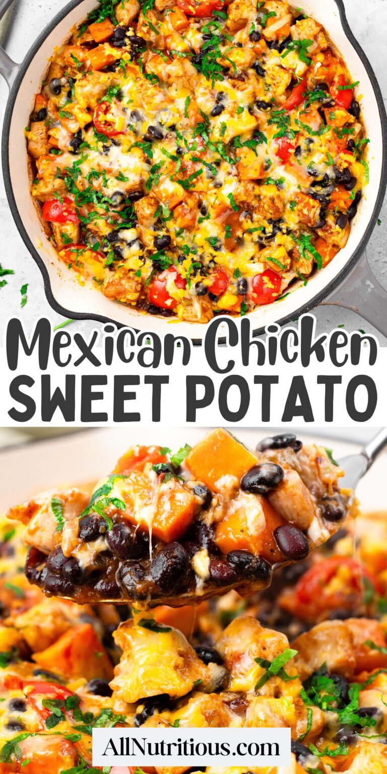Sartén de pollo y batata mexicano