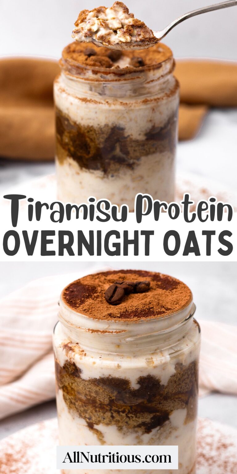Proteína tiramisú avena durante la noche: todo nutritivo