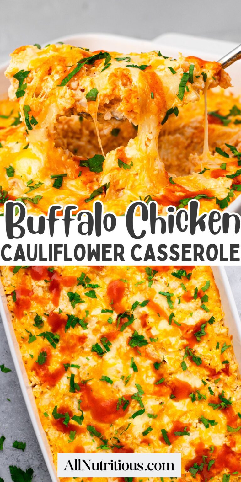 Cazuela de coliflor de pollo de búfalo: todo nutritivo