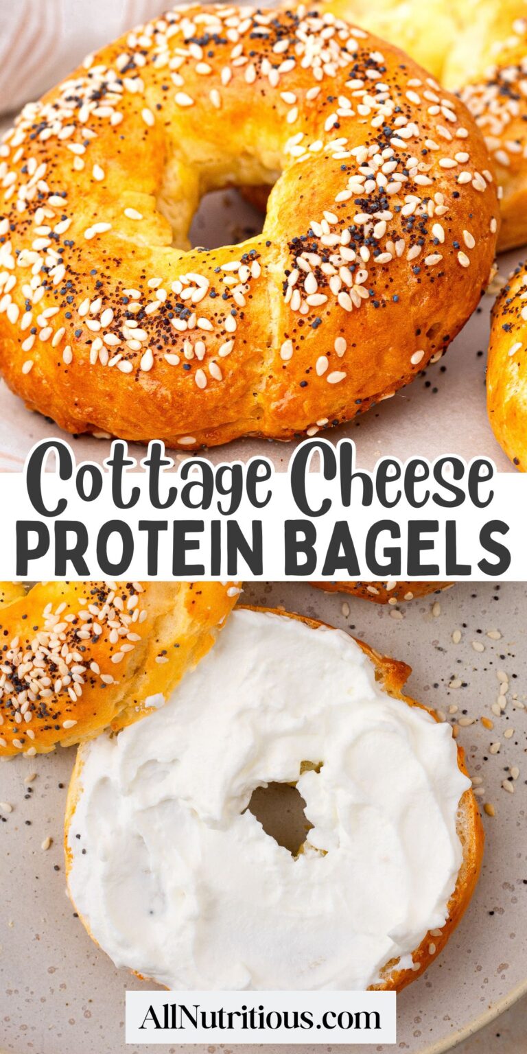 Bagels de alta proteína con requesón