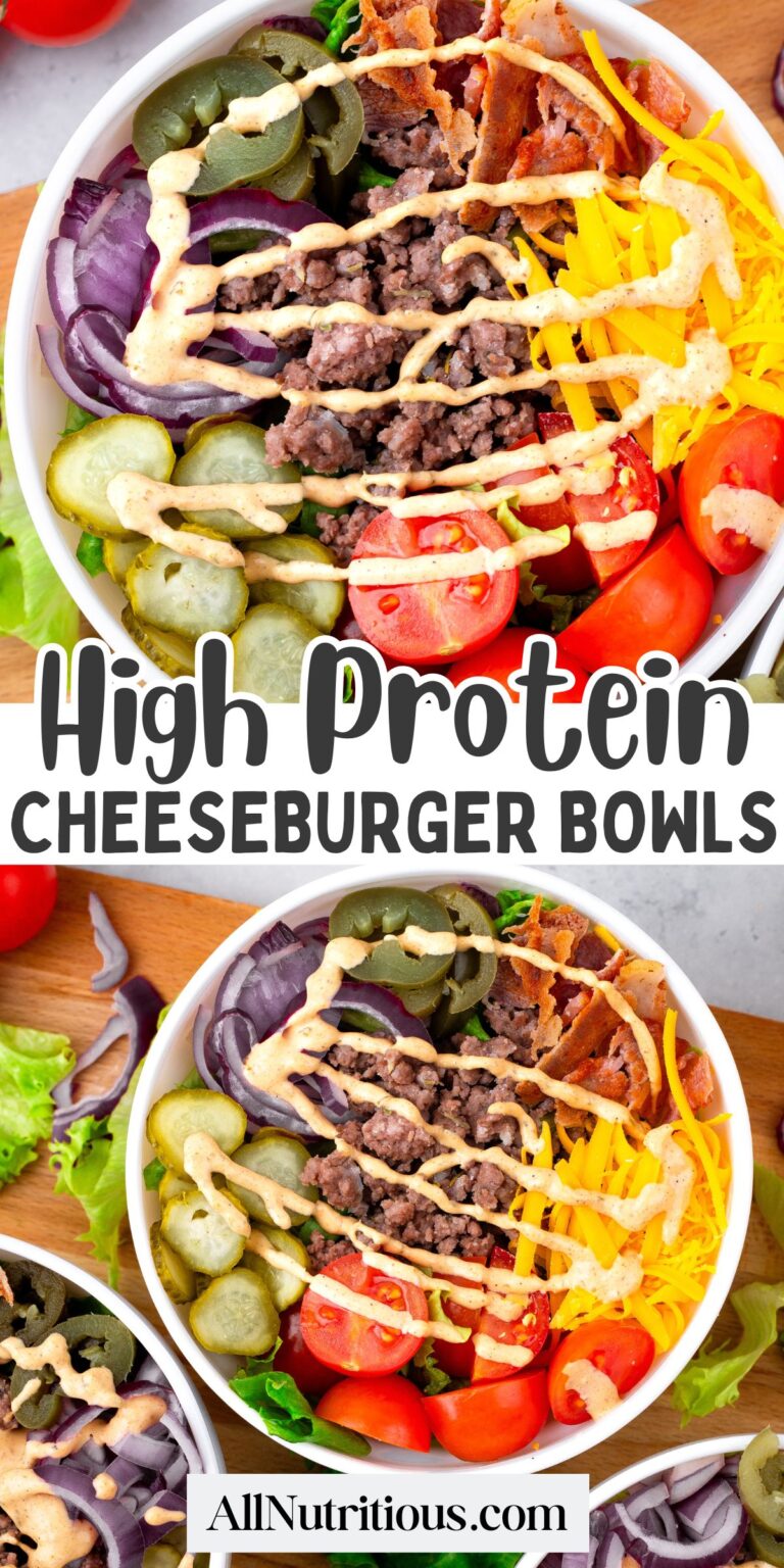 Tazones de hamburguesa con queso: todo nutritivo