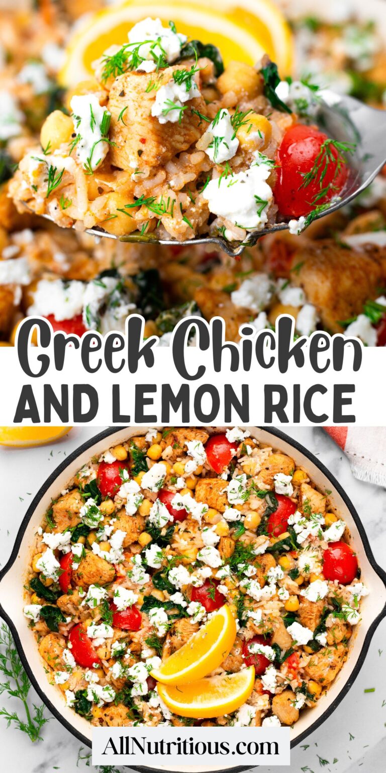 Pollo griego con arroz y tomates de limón