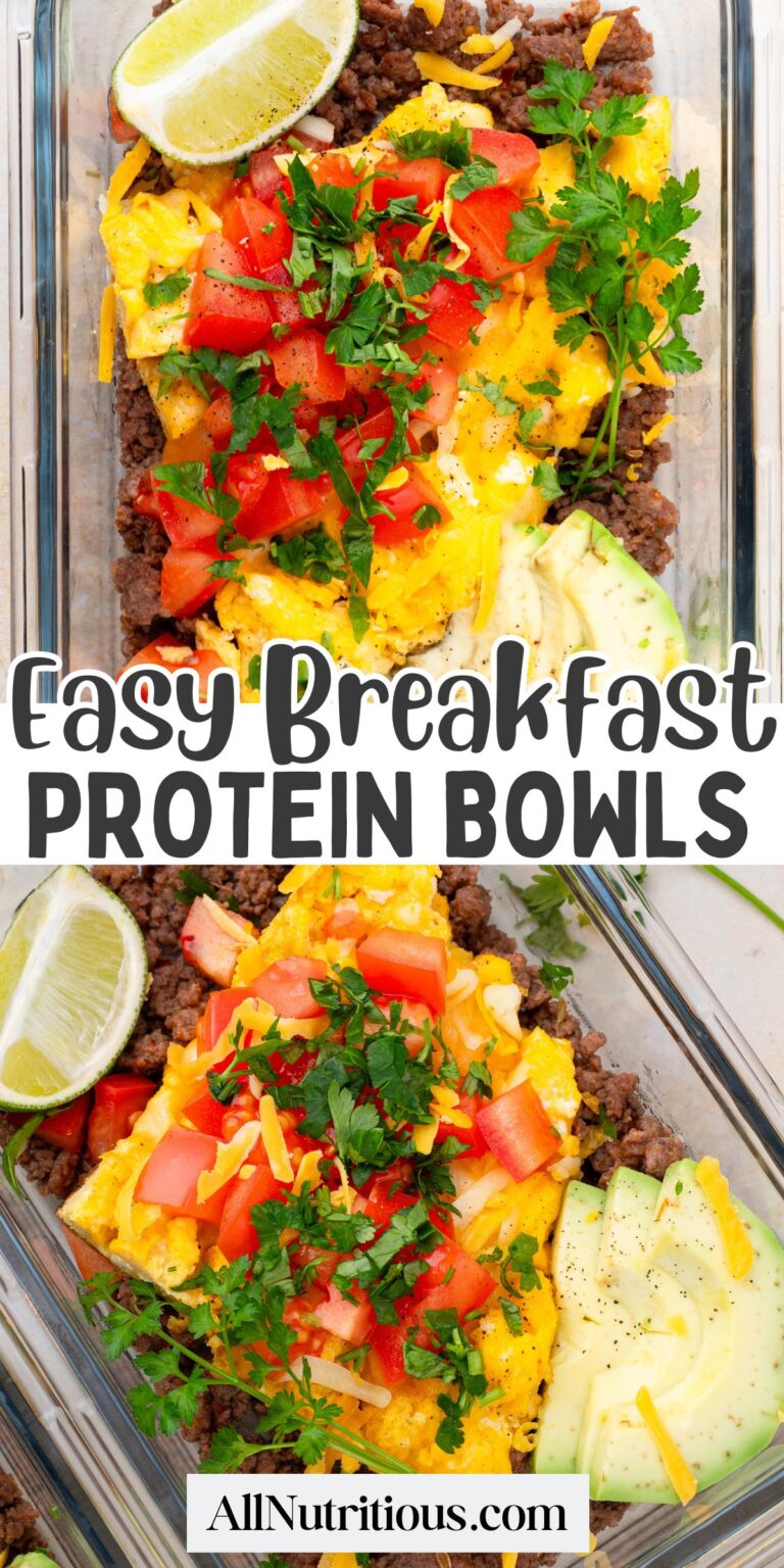 Cuencos de preparación para la comida de desayuno de proteínas