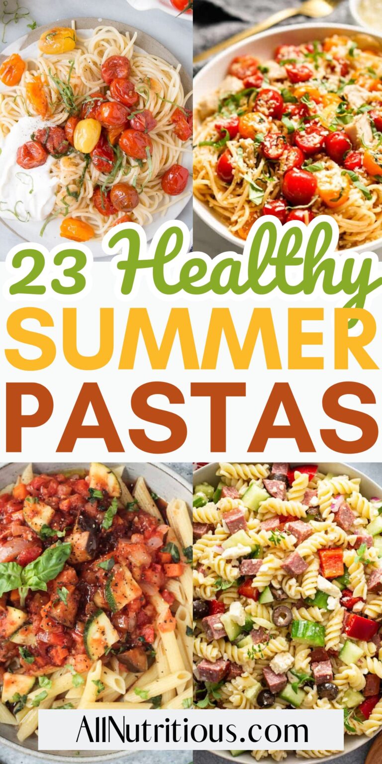 23 ideas de pasta de verano ligeras y saludables